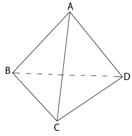 正四面体の図