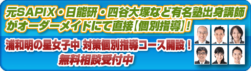 浦和明の星女子中学校別個別指導コースへ